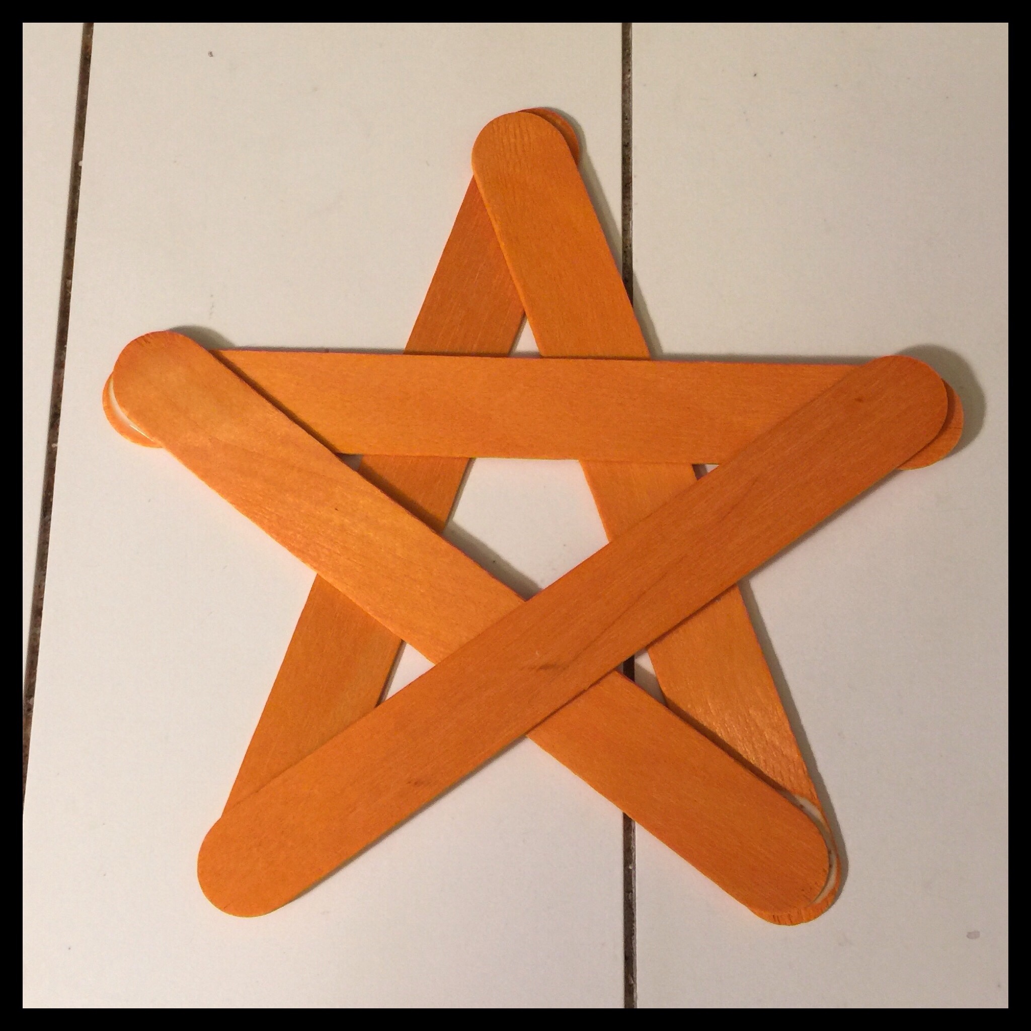 Craft Stick Pentagram or Star Ornaments – Vegan Kitchen Magick